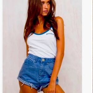 NWT Princess Polly hoodwink denim shorts